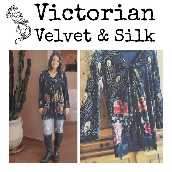 Victorian Jackets & Blazers - Jacket  Silk & Velvet Opera Jacket Victorian HP🌵